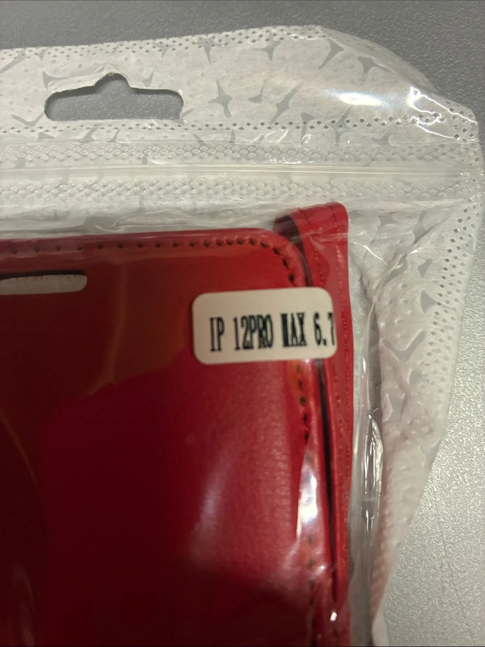 IPhone 12 Pro Max 6.7” Red Wallet Phone Case with Magnetic Clasp